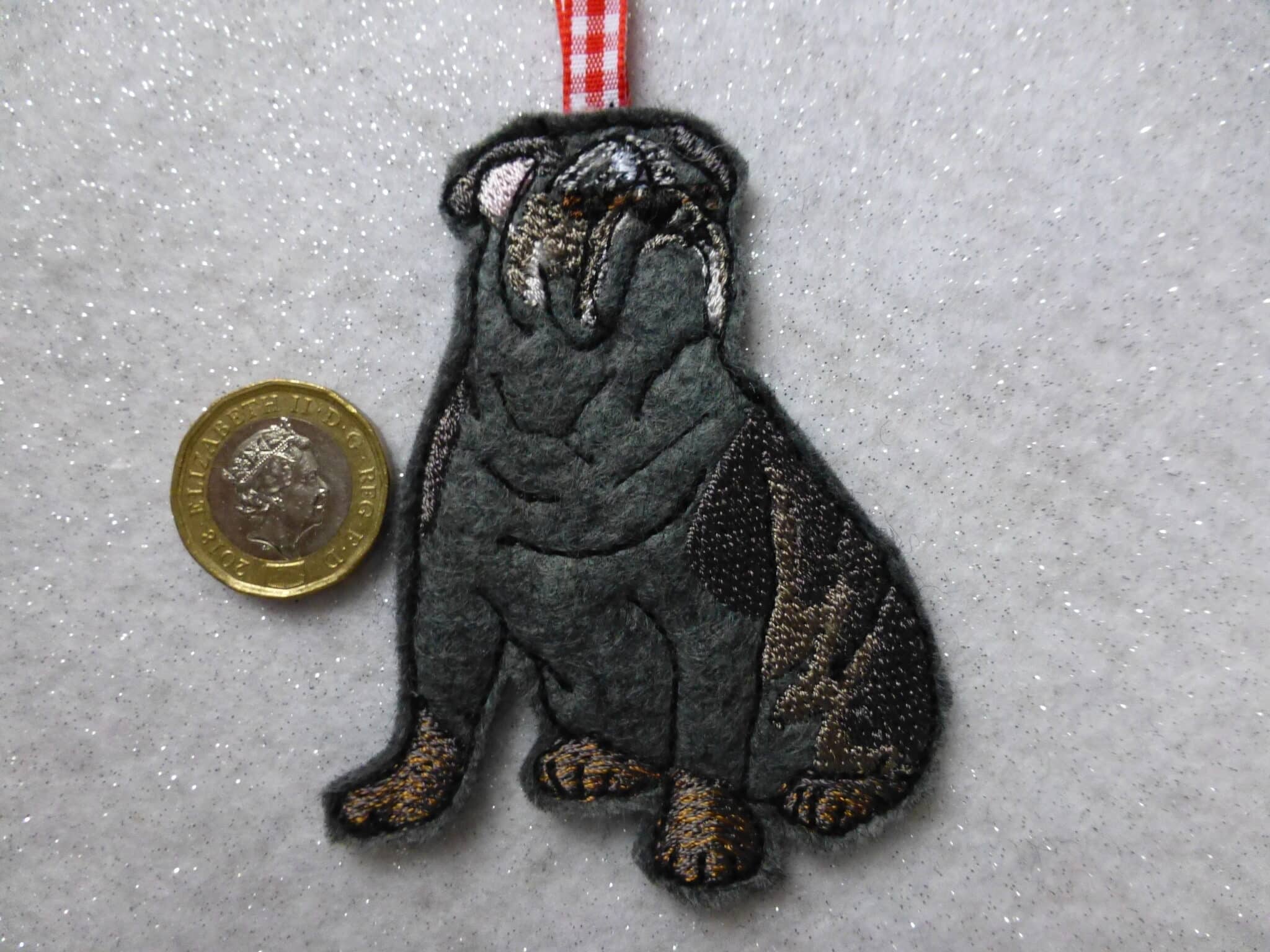 British Bull dog grey- hanging decoration - main product image