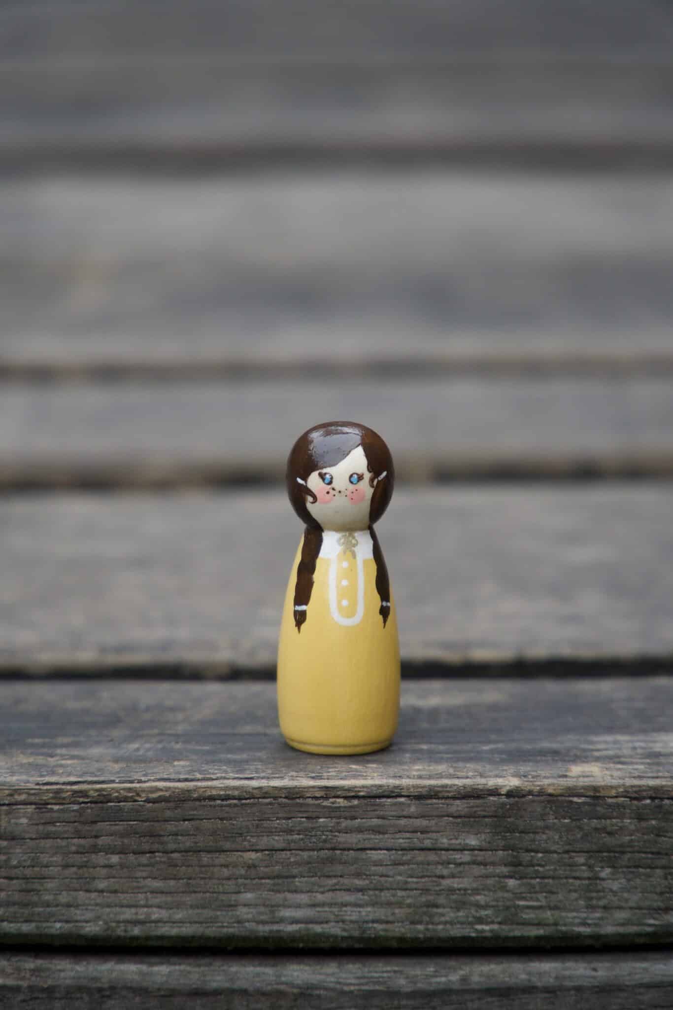 SOPHIE WOODEN PEG DOLL - main product image