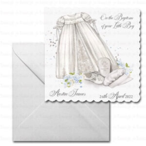 Personalised Boys Baptism Card