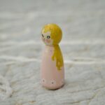 ANYA WOODEN PEG DOLL WITH LINEN BAG