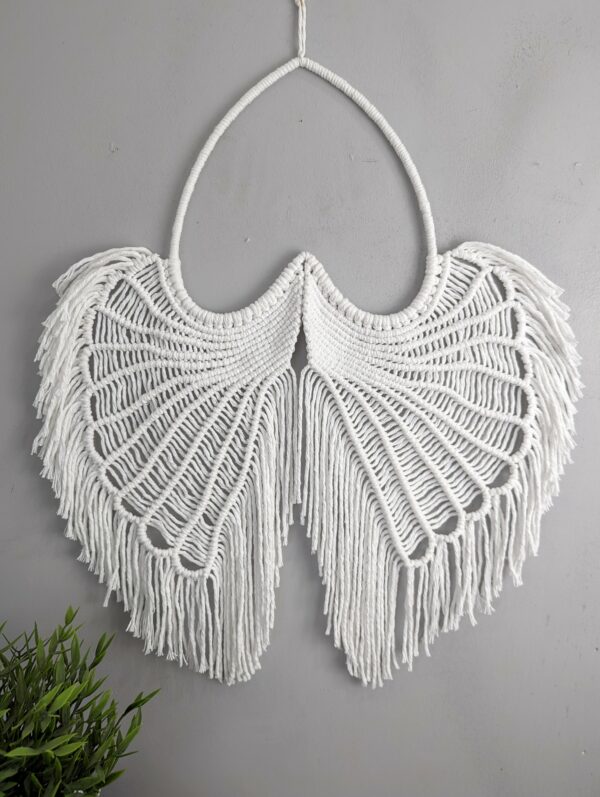 Macrame Angel wings, Macramé, Guardian Angel, wall hanging, wall decor, Angel wings, religious - main product image