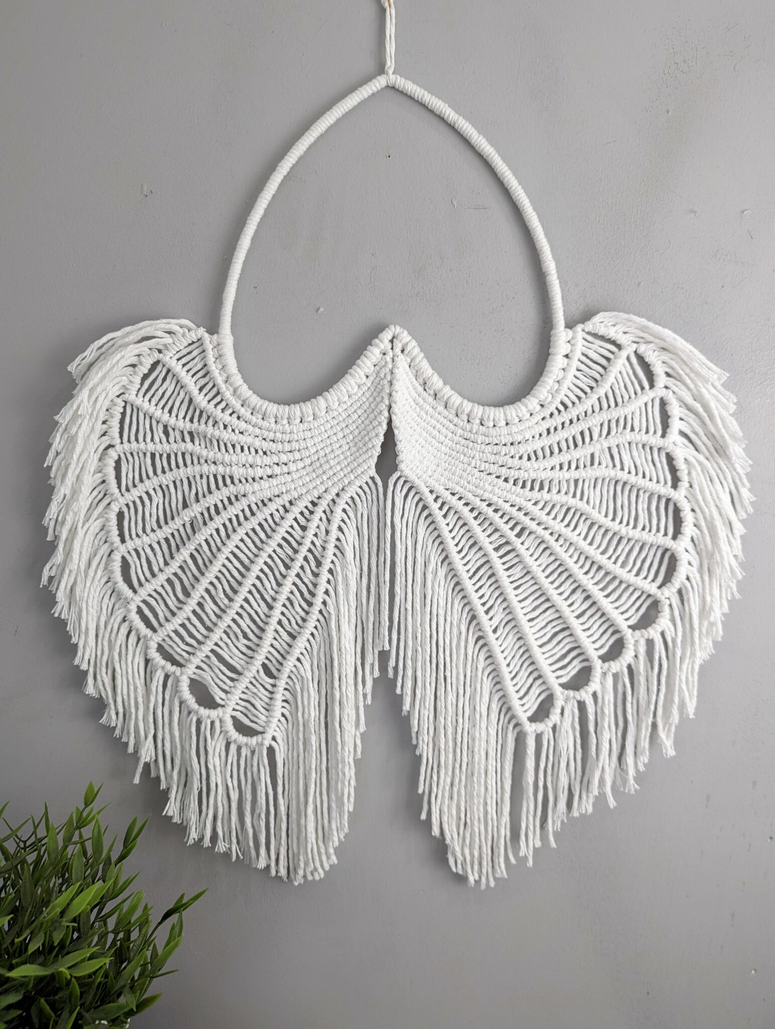 Macrame Angel wings, Macramé, Guardian Angel, wall hanging, wall decor, Angel wings, religious - main product image