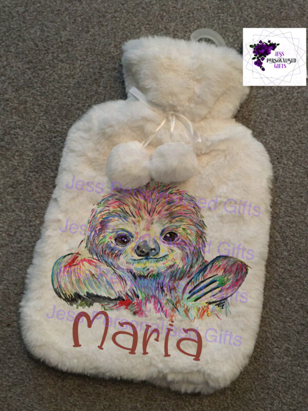 Personalised Hot Water Bottle And Cover. Birthday Present Christmas Gift - product image 5