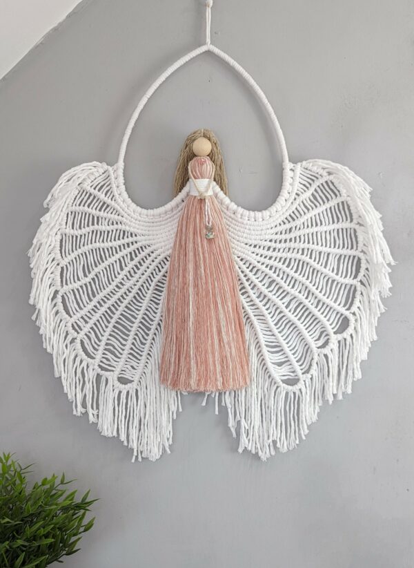 Macrame Angel wings, Macramé, Guardian Angel, wall hanging, wall decor, Angel wings, religious - product image 5