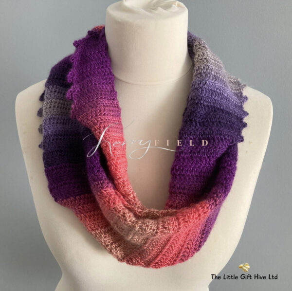 Handmade Multicoloured Jagged Little Wrap/Scarf - product image 4