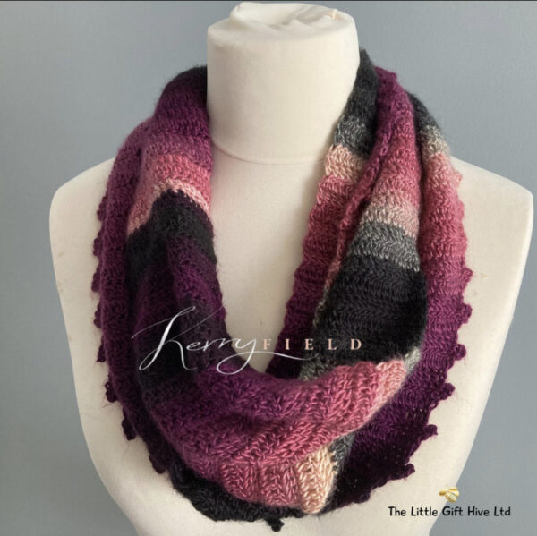 Handmade Multicoloured Jagged Little Wrap/Scarf - product image 3