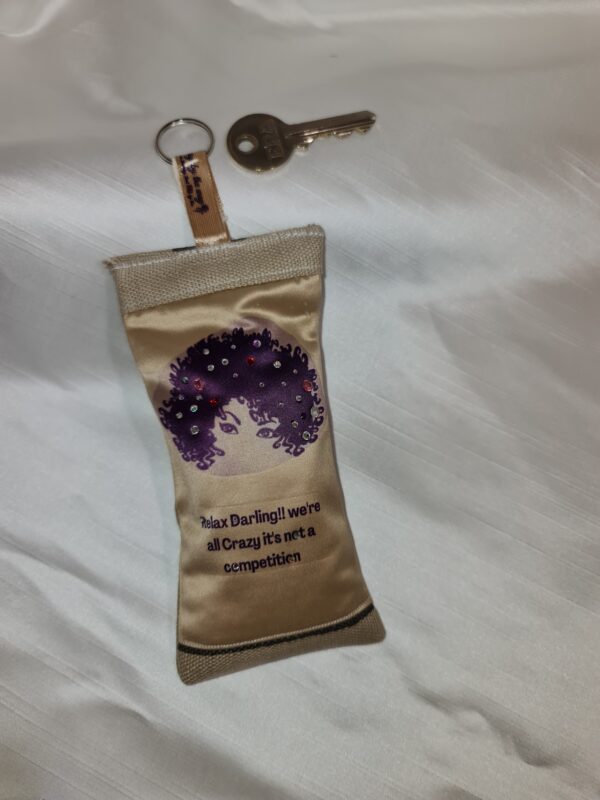 Lavender filled keyring black woman - product image 3