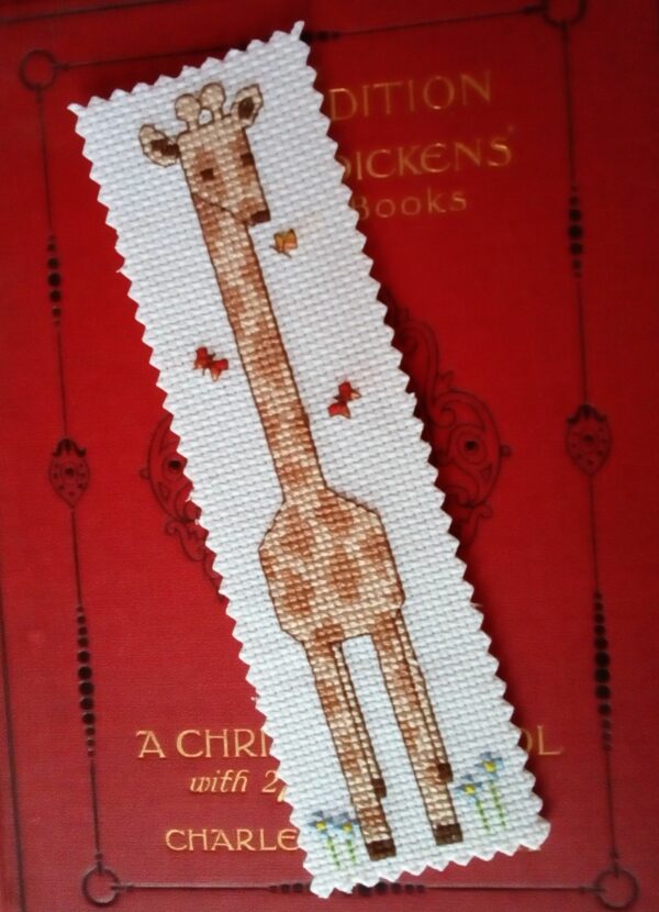 Giraffe Bookmark, Cross Stitch Bookmark, Giraffe Gift - product image 3