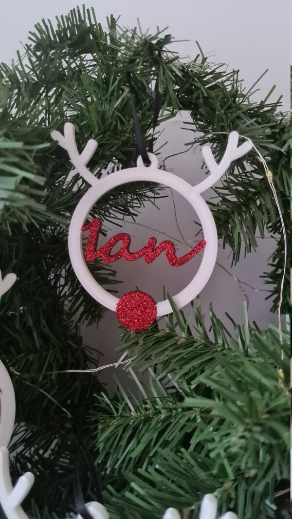 Personalised Reindeer decoration - product image 2