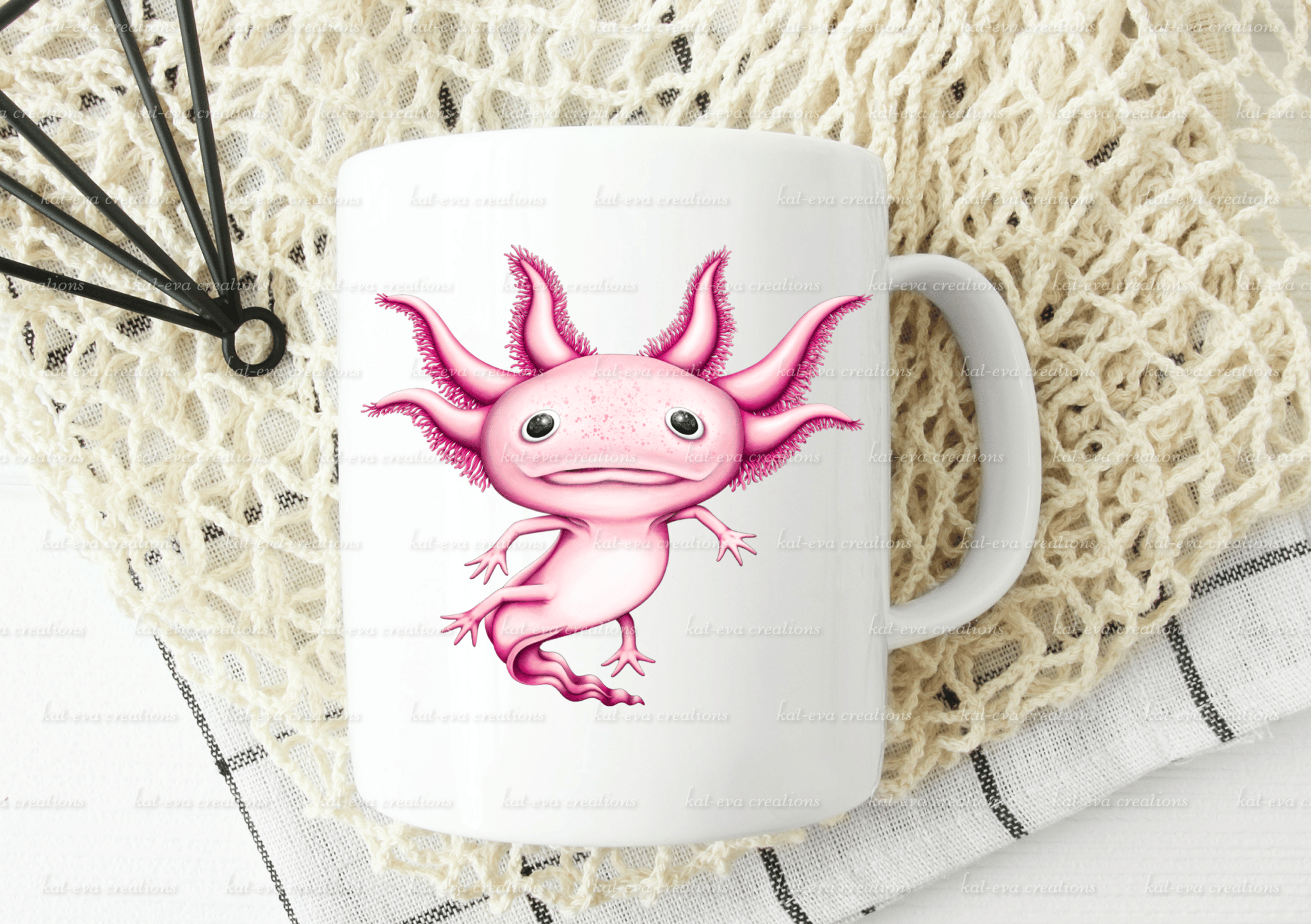 personalised axolotl Mug • Made By Mums