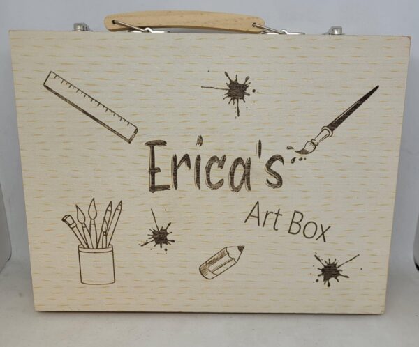 Personalised Art Set in Wooden Case - main product image