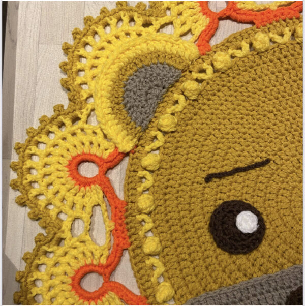 Crochet lion mat/rug - product image 3