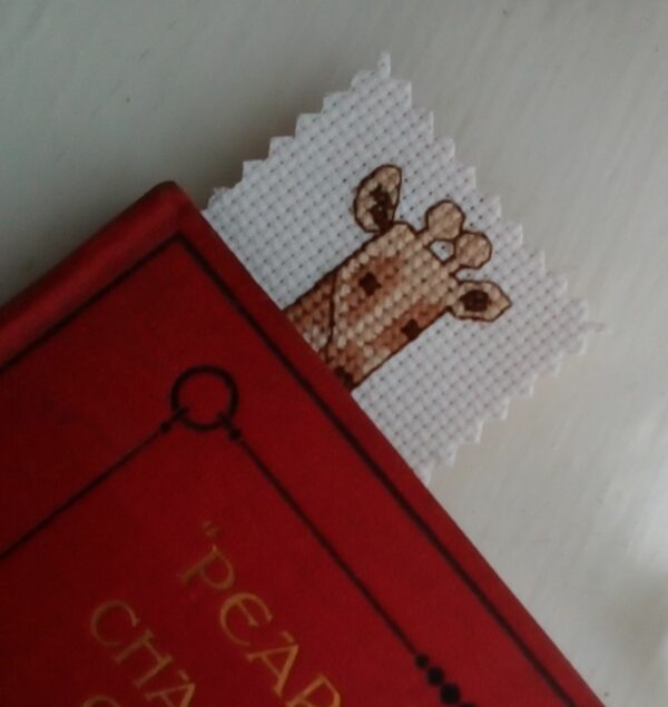 Giraffe Bookmark, Cross Stitch Bookmark, Giraffe Gift - product image 2