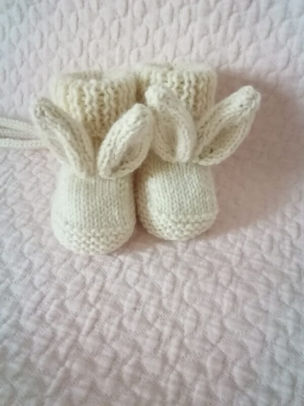 Premium hand knitted bunny rabbit booties - product image 4