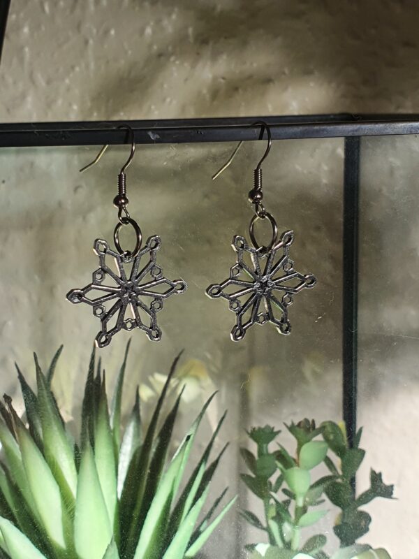 Snowflake earrings - main product image