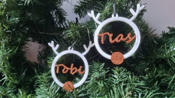 Personalised Reindeer decoration - product image 3