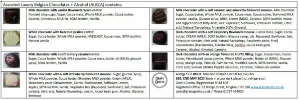 Assorted Luxury Belgian Chocolates + Alcohol (ALBCA) - product image 2