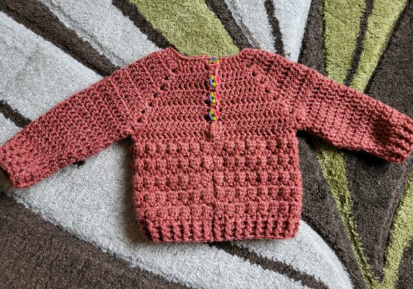 Crochet baby jumper – newborn - product image 2