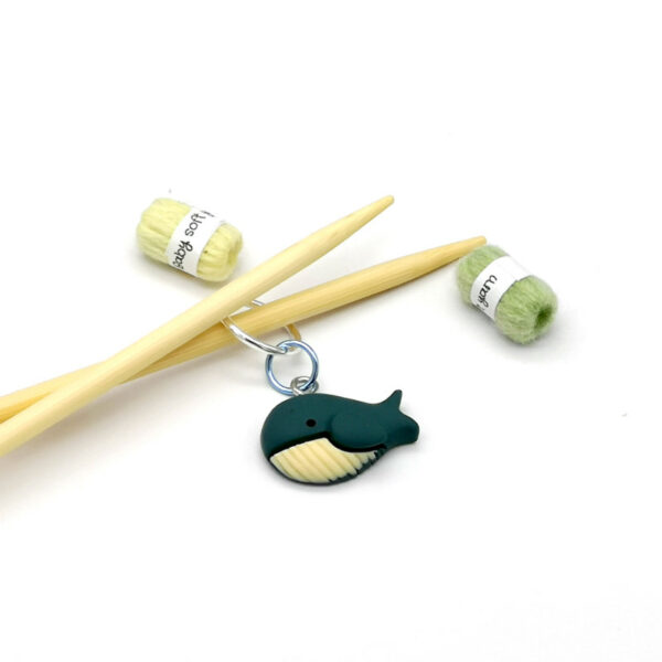 Whale Snag-Free Stitch Marker - product image 2