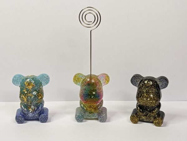 Large Resin Teddy Bear Photo Stand - main product image