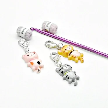 Resin Cat Stitch Markers - product image 2