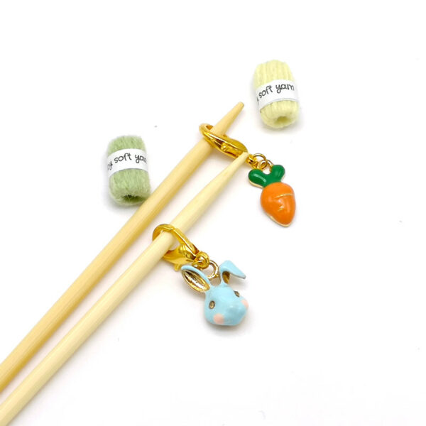 Bunny and Carrot Stitch Marker - product image 2