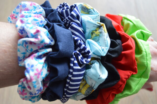 Floral Hair Scrunchie, Handmade Cotton Scrunchies - product image 2