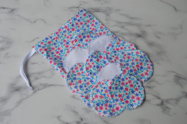 Floral Reusable Cotton Pads, Reusable Makeup Wipes, Reusable Cotton Rounds - product image 2