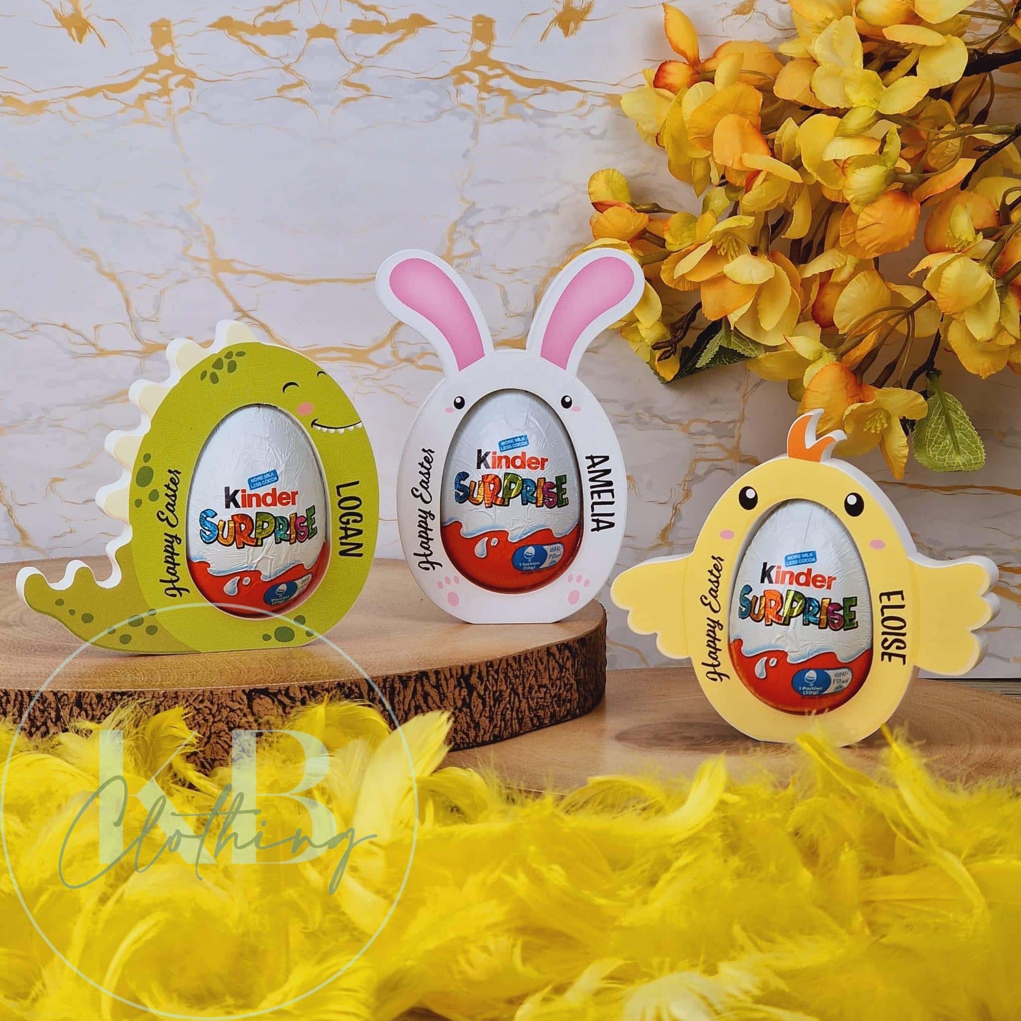 Personalised Easter Kinder Egg Holders