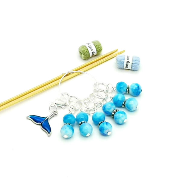 Whale Tail Stitch Markers - main product image