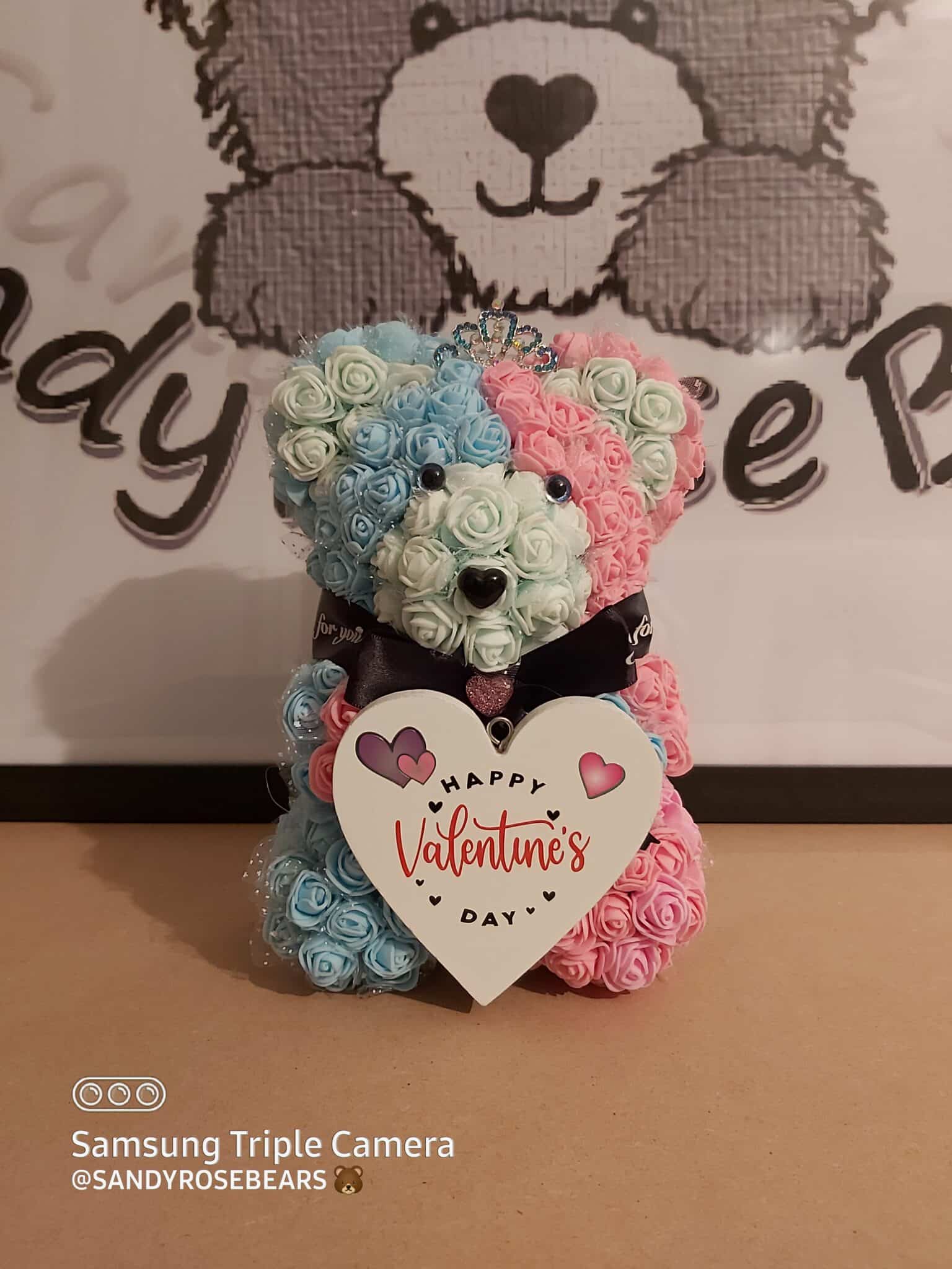 Valentines Rose Bear/ Valentines day gift/ mummy Valentines day Bear - main product image