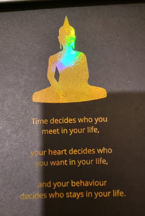 Buddha Foiled Quote - main product image