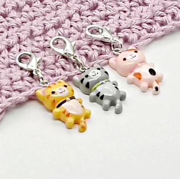 Resin Cat Stitch Markers - product image 3