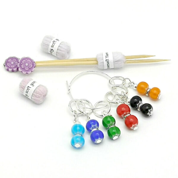 Star Bead Stitch Markers - main product image