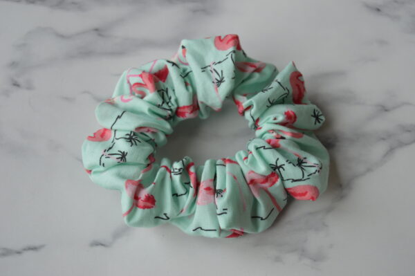 Flamingo Hair Scrunchie, Cotton Scrunchies - main product image