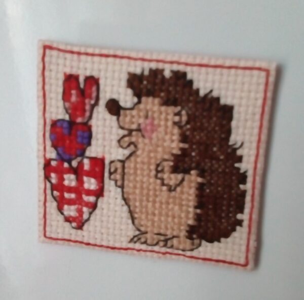 Hedgehog & Hearts, Fridge Magnet, Hedgehog Gift, Hedgehog Lover Gift, Valentine’s Gift - product image 2