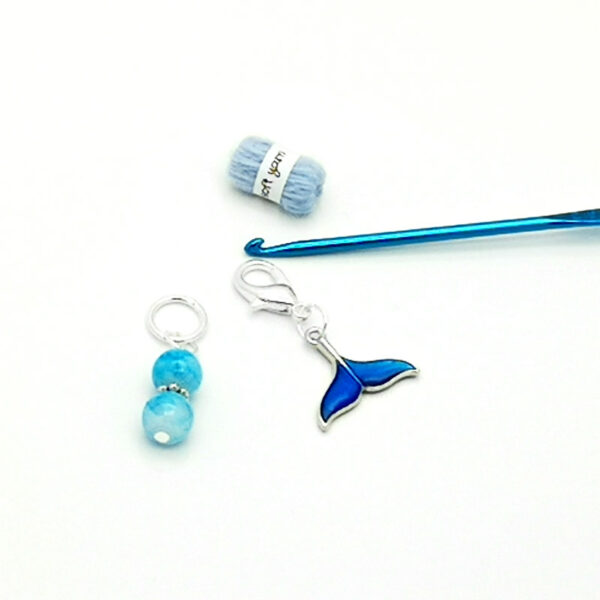 Whale Tail Stitch Markers - product image 3