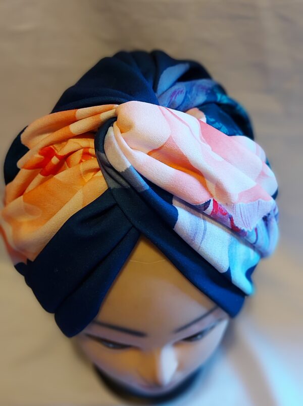 Turban cap for women, Crisscross headwear - product image 3