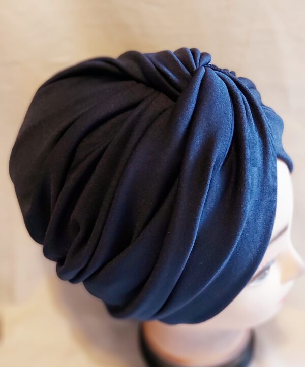 Crisscross turban cap for women navy blue cap - product image 3