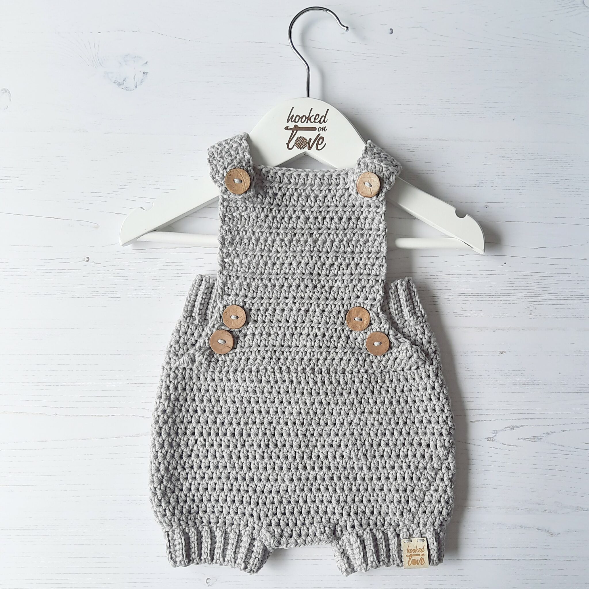 COCO – Cotton and Coconut Ribbed Romper 3-6 months - main product image