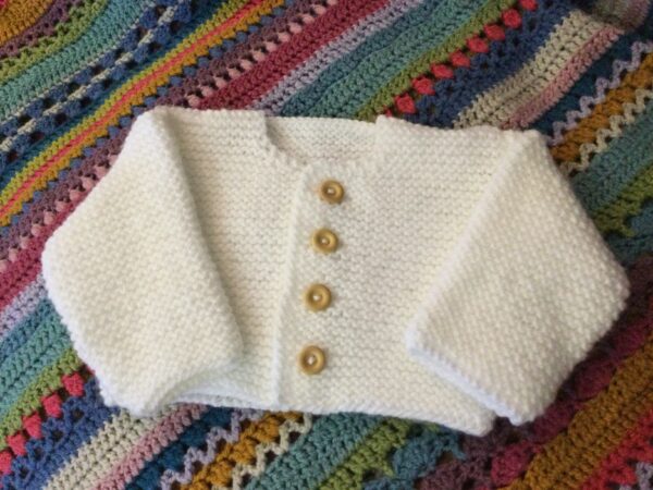 Hand knit baby cardigan - main product image