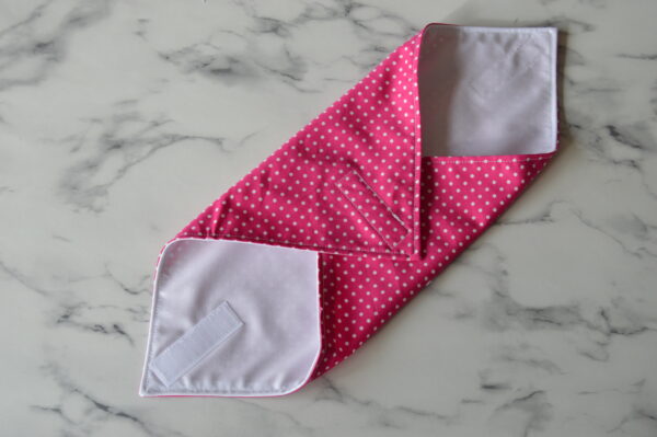 Pink Polka Dot Reusable Sandwich Wrap, Reusable Food Wrapping - product image 4