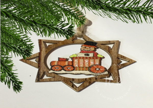 Wooden Hanging Christmas Tree Baubles - product image 2