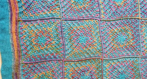 Mosaic Granny Square Blanket PATTERN ONLY - product image 2