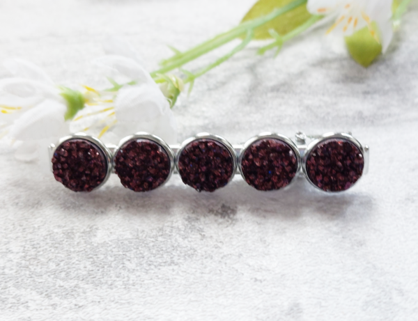 Burgandy Hair Clip - product image 2