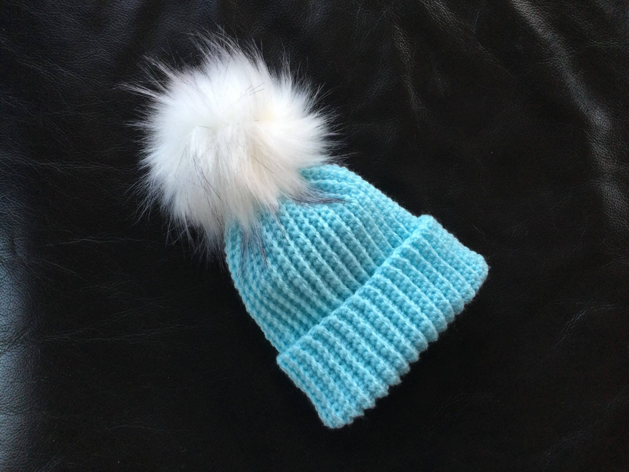 Crochet ribbed beanie - main product image