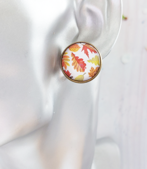 Leaf Print Earrings - product image 4