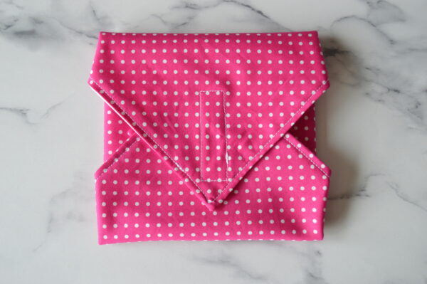 Pink Polka Dot Reusable Sandwich Wrap, Reusable Food Wrapping - product image 2