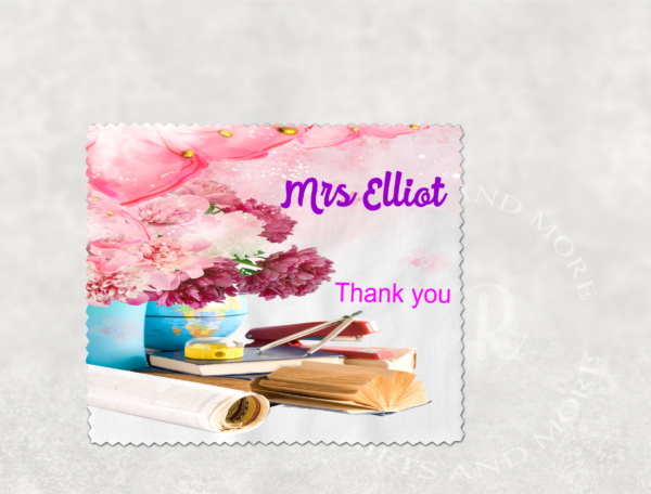 Personalised Teacher Glasses Wipe - main product image