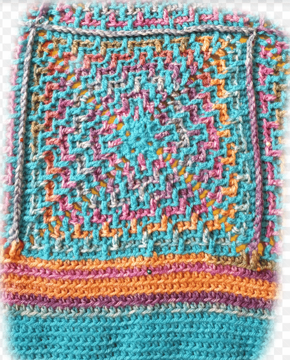 Mosaic Granny Square Blanket PATTERN ONLY - main product image